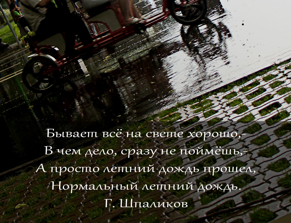 Дождь понимаешь. Просто летний дождь. Нормальный летний дождь. Бывает все на свете хорошо. Июньский ливень стихи.